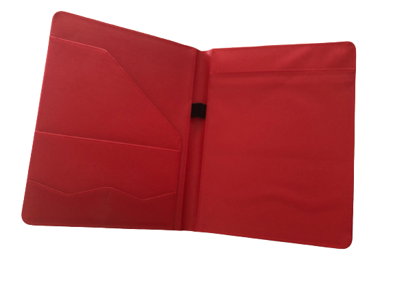 Red leather folder 2